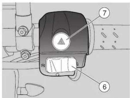 Technical diagram of a mechanical device with numbered components, likely a valve or actuator assembly.