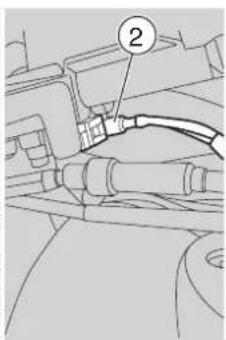 Technical diagram showing mechanical assembly with numbered component labeled '2'