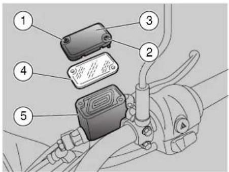 Diagram of automotive electrical switch components with numbered labels for identification