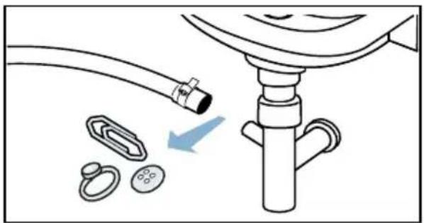 SIEMENS iQ500 WM14U840EU - Ablaufschlauch am Siphon verstopft - 1