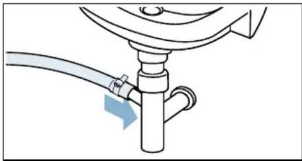 SIEMENS iQ500 WM14U840EU - ■ Ablauf in einen Siphon - 1