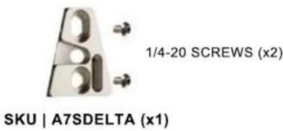 1/4-20 SCREWS (x2) SKU | A7SDELTA (x1)