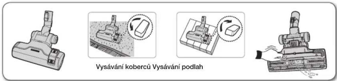Illustration of two different manual vacuum cleaner behaviors: one with brush attachment, the other with tool and blade (no text or symbols)