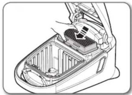Technical illustration of a car interior showing internal components and structural layout (no text or symbols)