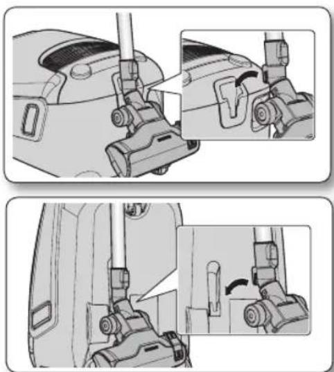 Technical illustration of a mechanical assembly with three views showing different components (no text or symbols present)