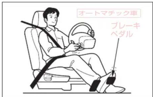 オートマチック車 ブレーキ ペダル