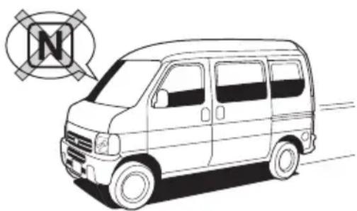 Honda Acty Van (2002) - 走行しているとき。 停車しているとき。 - 1