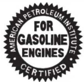 AMERICAN PETROLEUM INSTITUTE FOR GASOLINE ENGINES CERTIFIED