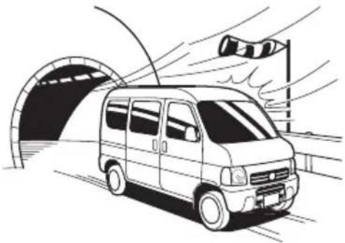 Honda Acty Van (2002) - 横風の強い日は。水たまりに入ったあとはブレー - 1