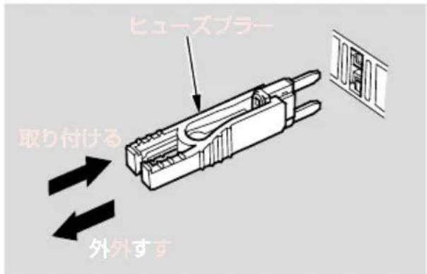 ヒューズプラー 取り付ける 外出す