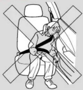 Honda Saber (2001) - ●サイドエアバッグの作動を自動停止するとき - 1