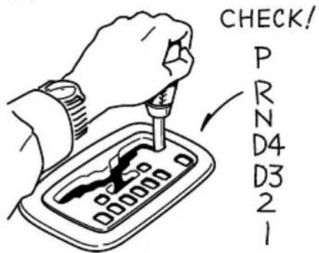 CHECK! P R N D4 D3 2 1