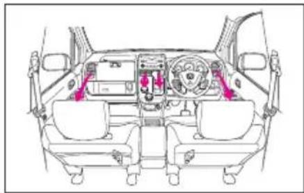 Honda Mobilio Spike (2003) - 吹き出し口切り換えダイヤル - 2