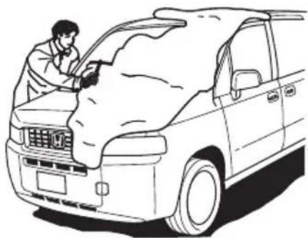 Honda Mobilio Spike (2003) - 屋根に積もった雪 - 1