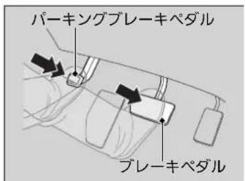 パーキングブレーキペダル ブレーキペダル