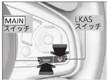 MAIN スイッチ LKAS スイッチ