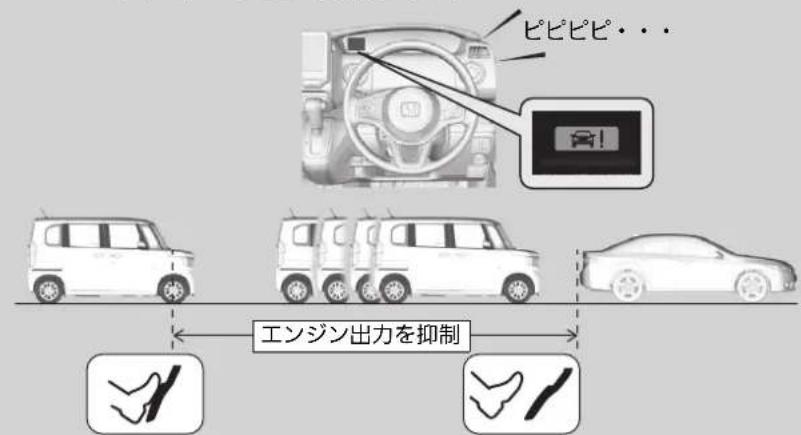 ピピピピ・・・ エンジン出力を抑制
