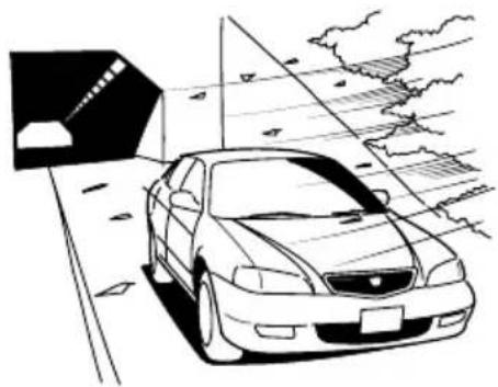 Honda Inspire (2001) - 横風の強い日は。水たまりに入ったあとはブレー - 1
