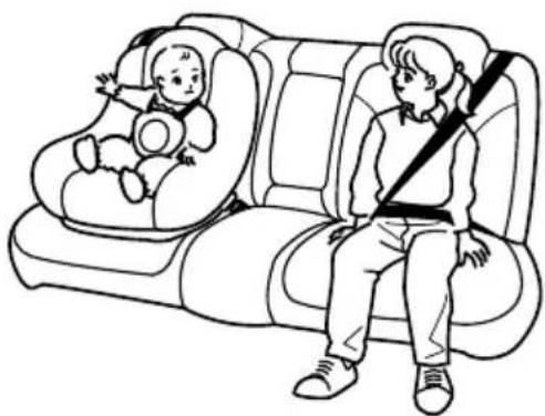 Honda Inspire (2001) - お子さまにもシートベルトを。 - 1