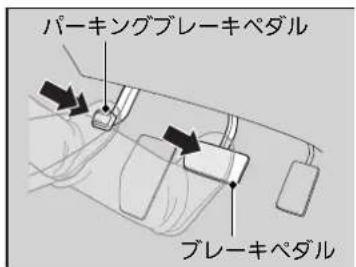 パーキングブレーキペダル ブレーキペダル