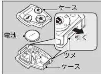ケース 引く 電池 ツメ ケース