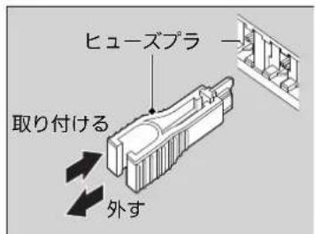 ヒューズプラ 取り付ける 外す