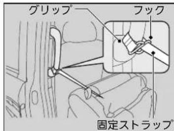 グリップ フック 固定ストラップ