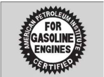 AMERICAN PETROLEUM INSTITUTE FOR GASOLINE ENGINES CERTIFIED