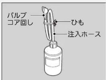 パルプ コア回し ひも 注入ホース