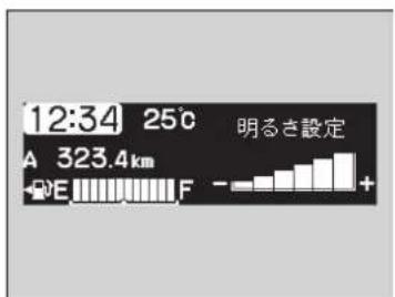 12:34 25°C 明るき設定 A 323.4km E F - +