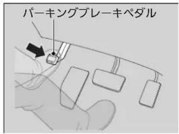 パーキングブレーキペダル