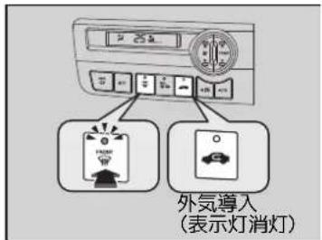 外気導入 (表示灯消灯)