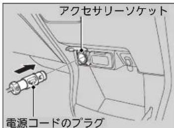 アクセサリーソケット 電源コードのプラグ