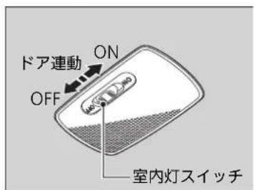 ドア連動 ON OFF 室内灯スイッチ