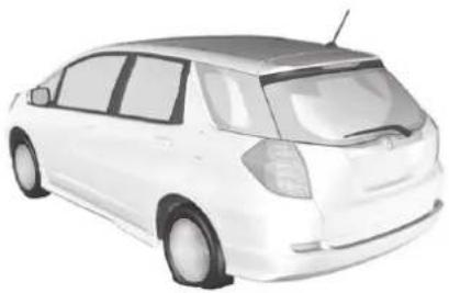 Honda Fit Shuttle Hybrid (2014) - パンクした → P.202 - 1
