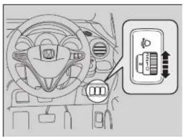 Honda Fit Shuttle Hybrid (2014) - ヘッドライトレベリングダイヤル\* - 1