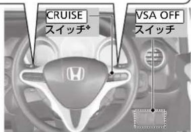 CRUISE スイッチ+ VSA OFF スイッチ