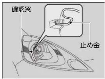 確認窓 止め金