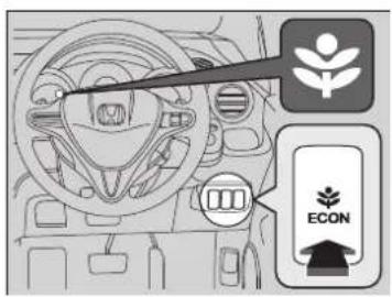 Honda Fit Shuttle Hybrid (2014) - ECON スイッチ - 1