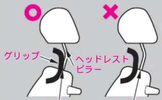 グリップ ヘッドレスト ピラー