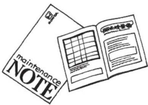 maintenance NOTE