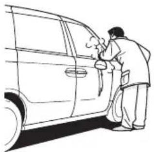 Honda Elysion (2007) - ドアの凍結 - 1
