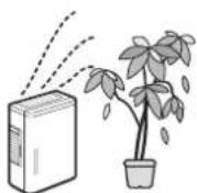 PANASONIC F-JDL50-W - 植物に、直接風が 当たる場所で使わない - 1