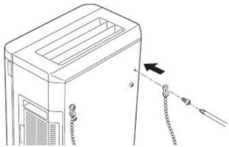 PANASONIC F-JDL50-W - 転倒防止金具(チェーン)の取り付け方 - 2