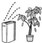 PANASONIC F-JML30-W - 植物に、直接風が 当たる場所で使わない - 1
