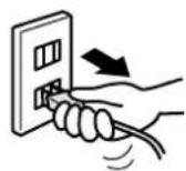 PANASONIC F-JML30-W - 電源プラグは、 プラグ部を持って抜く - 1