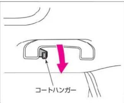 NISSAN X-Trail Hybrid (2016) - アシストグリップ/コートハンガーの使いかた - 1