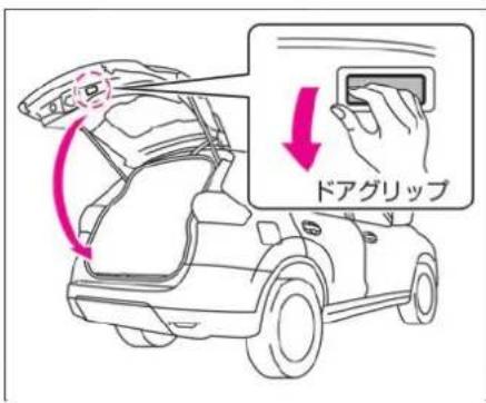 NISSAN X-Trail Hybrid (2017) - バックドアの閉めかた - 1