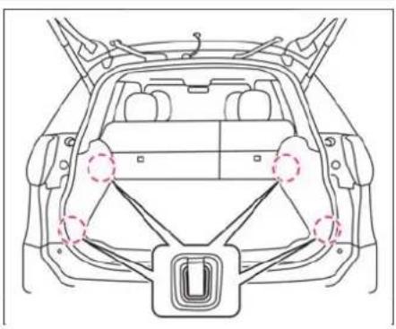 NISSAN X-Trail Hybrid (2017) - ラゲッジフックの使いかた - 1