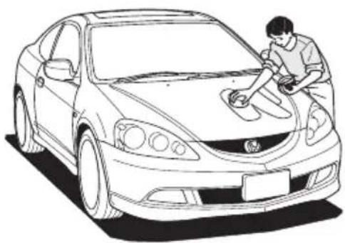Honda Integra Type S (2005) - ●ワックスをかけるとき ●樹脂塗装部品 - 1
